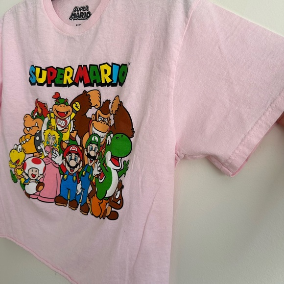 Nintendo Super Mario Pink Crop Top - Picture 5 of 10